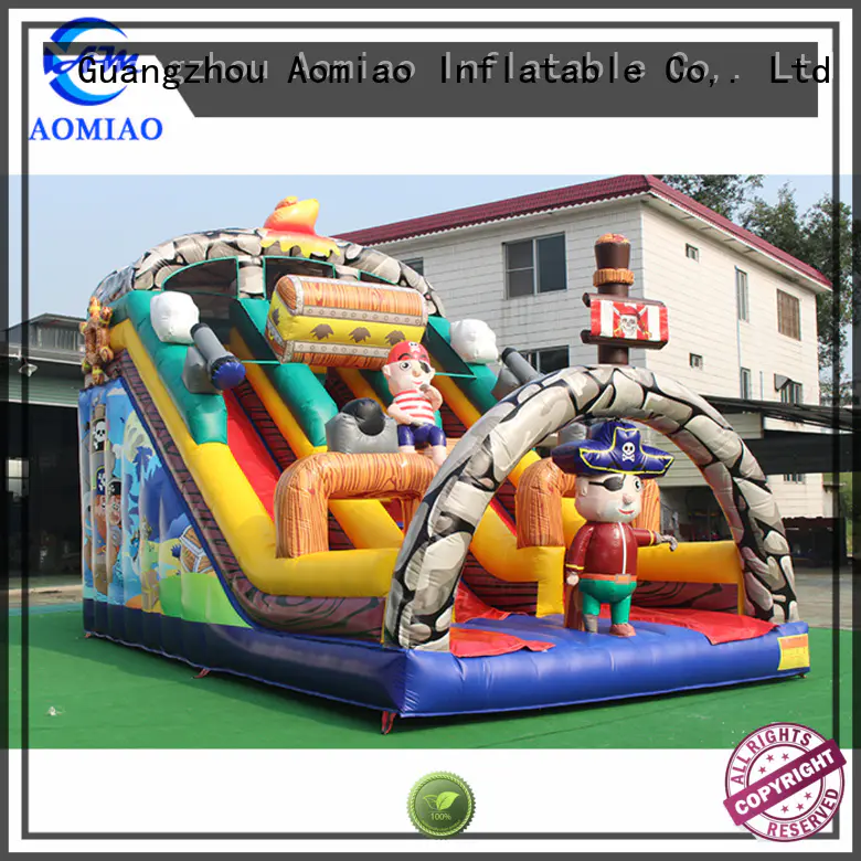 forest soccer truck inflatable slide AOMIAO Brand company