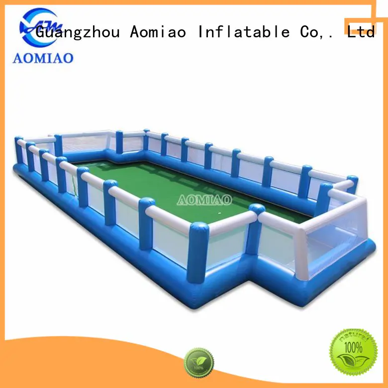 AOMIAO most popular inflatable football field supplier for sale