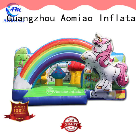 AOMIAO house inflatable bouncers with slide producer for sale