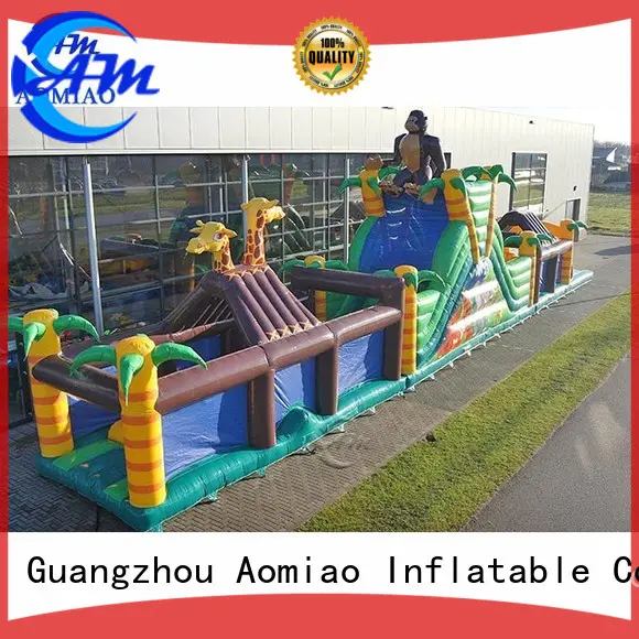 AOMIAO ob1704 inflatable obstacle factory for exercise
