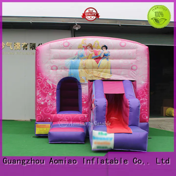 AOMIAO kids inflatable bouncers with slide factory for sale