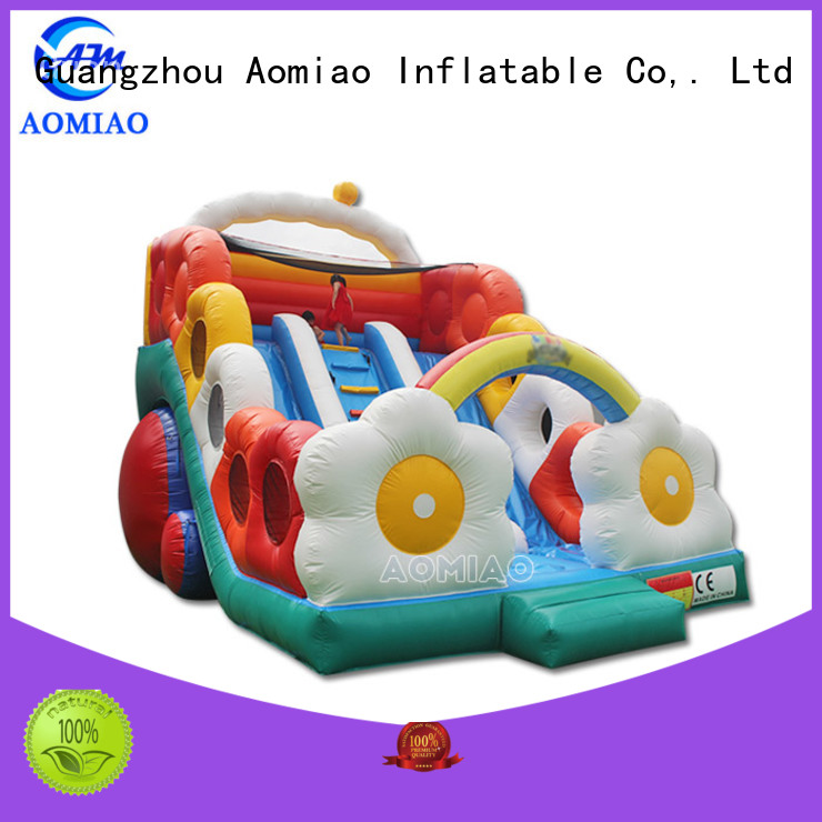 AOMIAO single backyard pool water slide manufacturer for sale