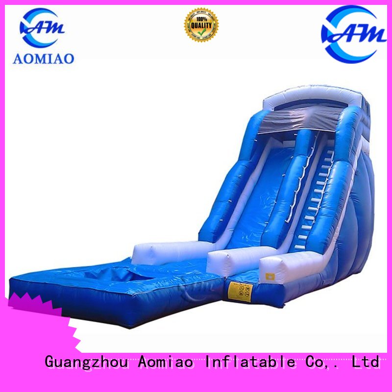 AOMIAO blue commercial inflatable slide manufacturer for sale