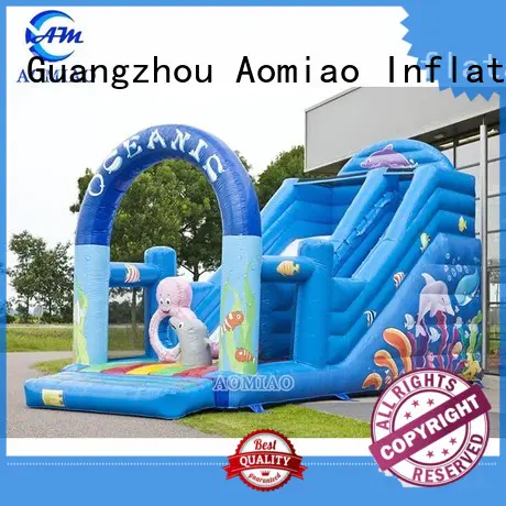 outdoor run inflatable slide octopus AOMIAO