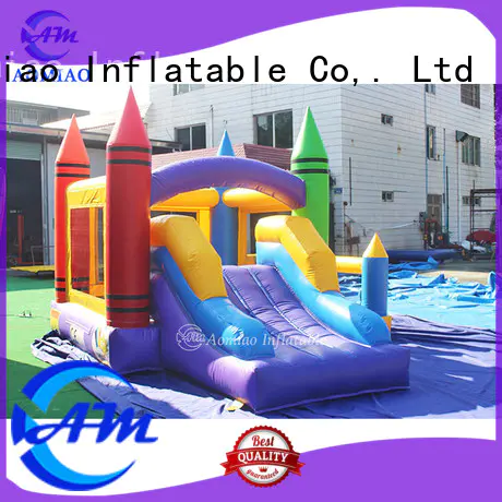 AOMIAO hot selling bounce house with slide exporter for sale