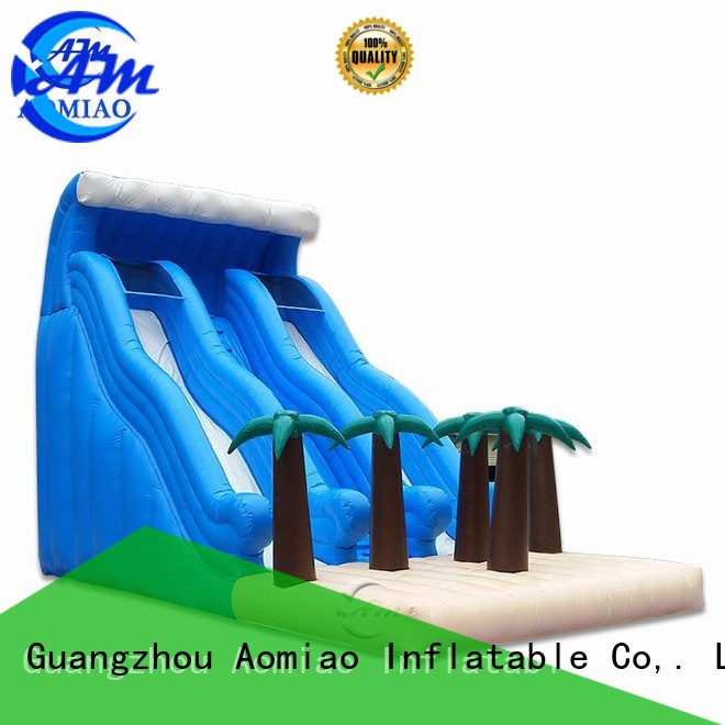 AOMIAO new design big inflatable water slides slip for sale