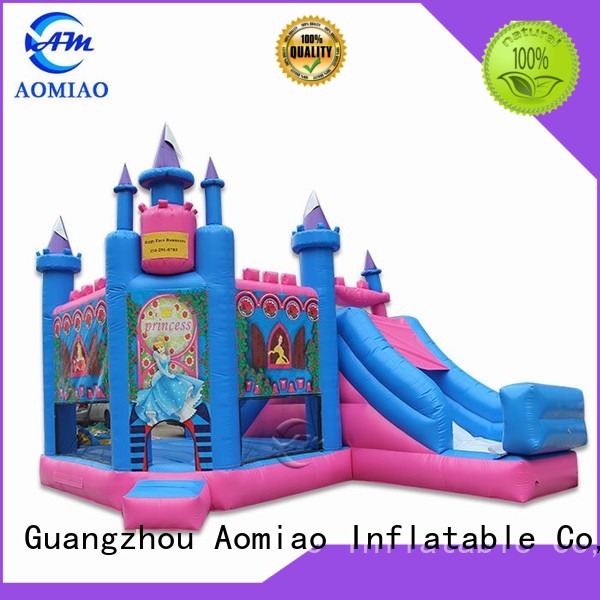 AOMIAO football bouncy castle and slide producer for sale