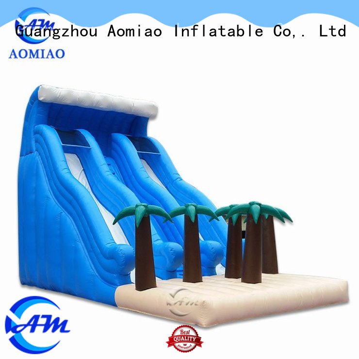 AOMIAO big backyard pool water slide supplier for sale