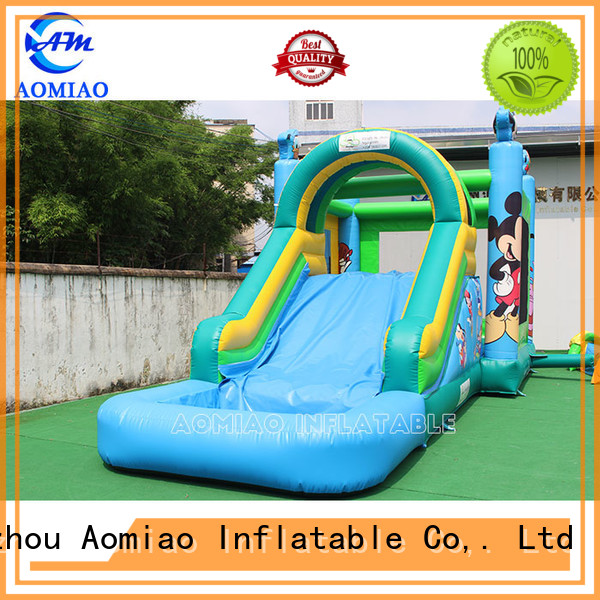 AOMIAO grade inflatable bouncers with slide factory for sale