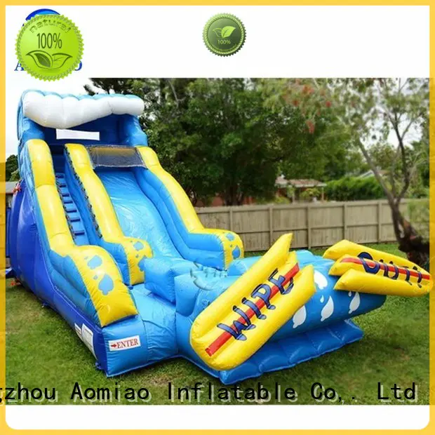 outdoor commercial AOMIAO Brand water slides for sale