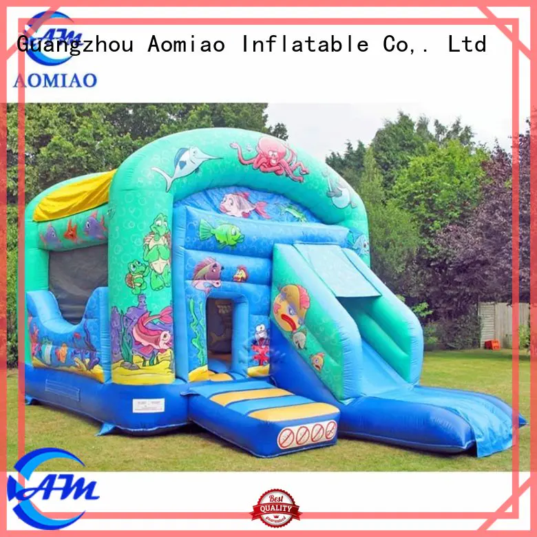 AOMIAO hot selling inflatable bouncy slide producer for sale