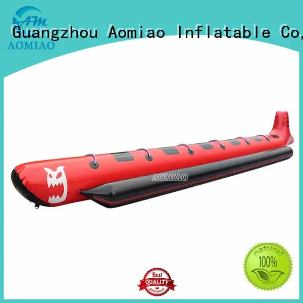 AOMIAO dashing banana boat float factory for water park