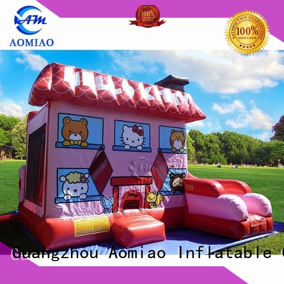 AOMIAO superman inflatable bouncy slide factory for sale