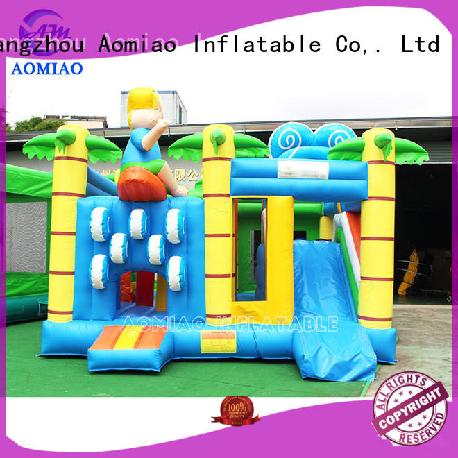 AOMIAO house bouncy castle and slide exporter for sale