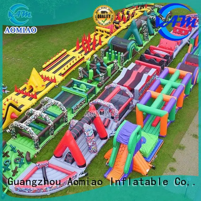 inflatable obstacles OEM backyard obstacle course AOMIAO