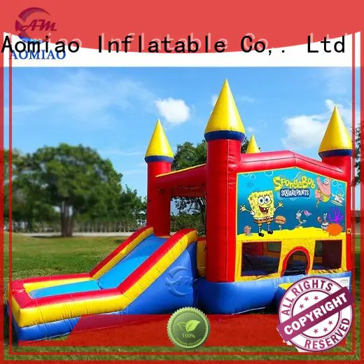 AOMIAO bouncy inflatable bouncy castle with slide factory for sale