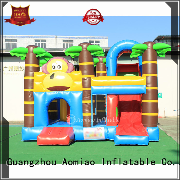 AOMIAO hot selling bounce house with slide producer for sale