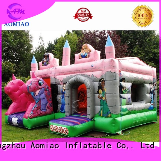 AOMIAO hot selling child's bouncy castle with slide bo1747 for sale