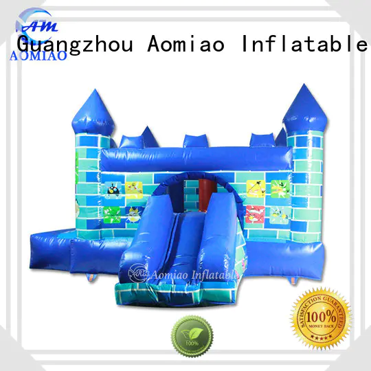 AOMIAO football bouncy castle and slide exporter for sale