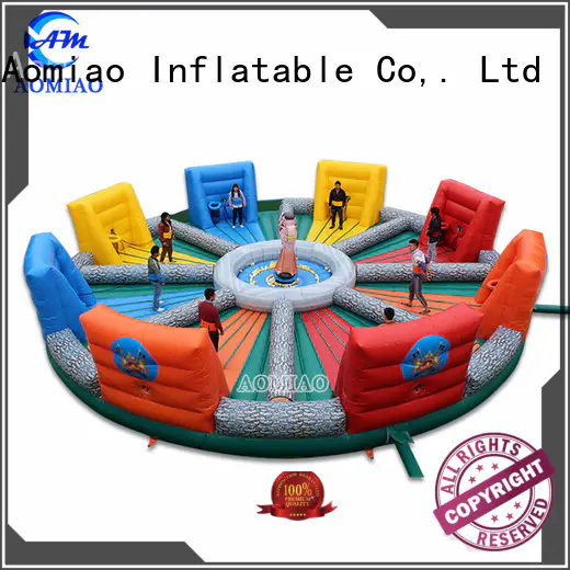 AOMIAO amazing wipeout bounce house customization for theme park