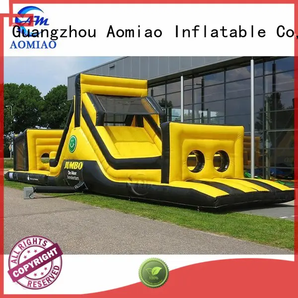 giant commercial inflatable obstacle course factory for exercise AOMIAO