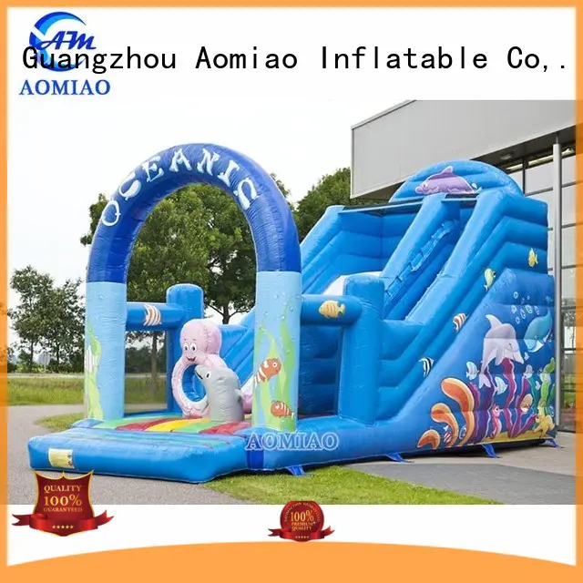 AOMIAO Brand big sale single custom water slides for sale